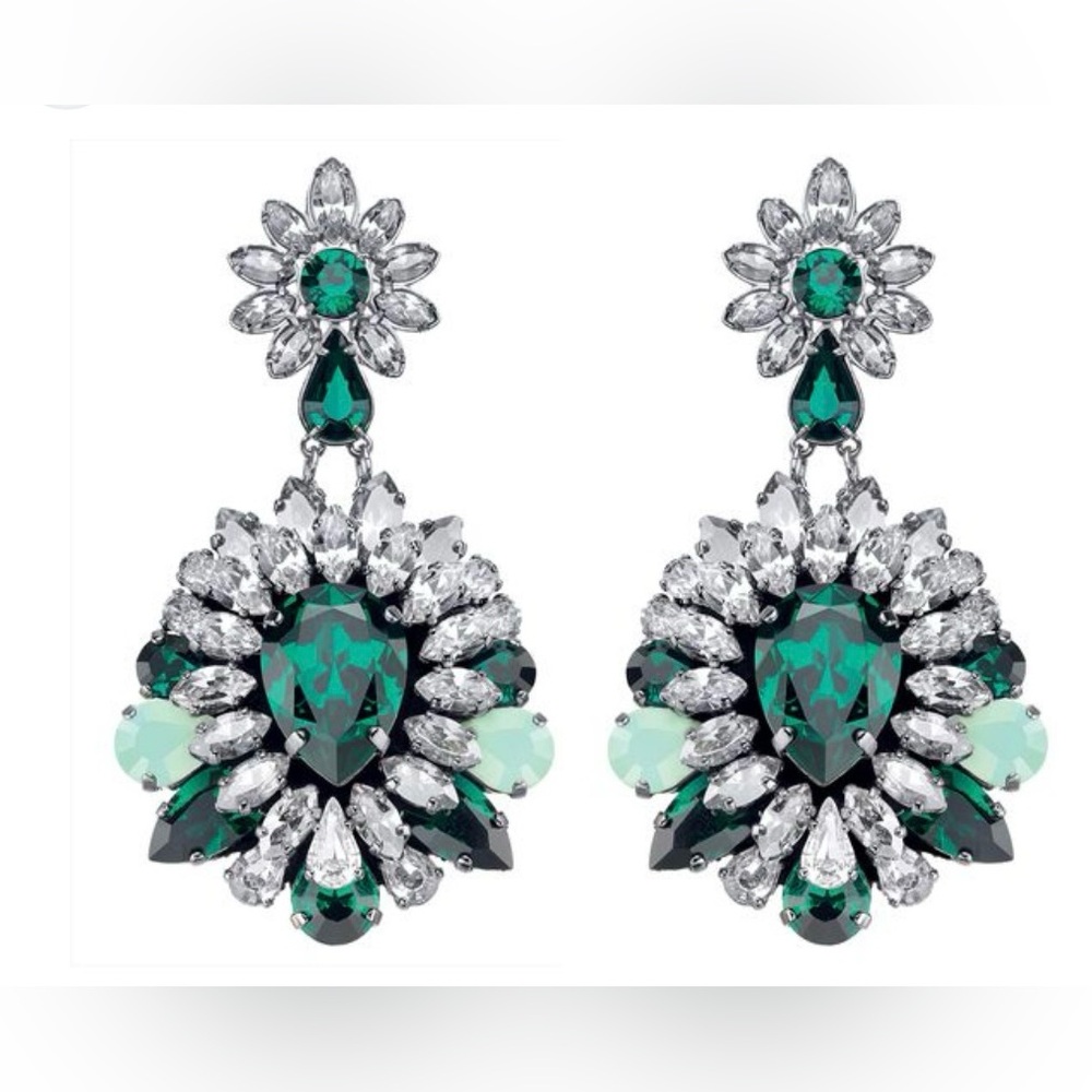 Swarovski Shourouk clip Statement earrings Collaboration Fall 2013